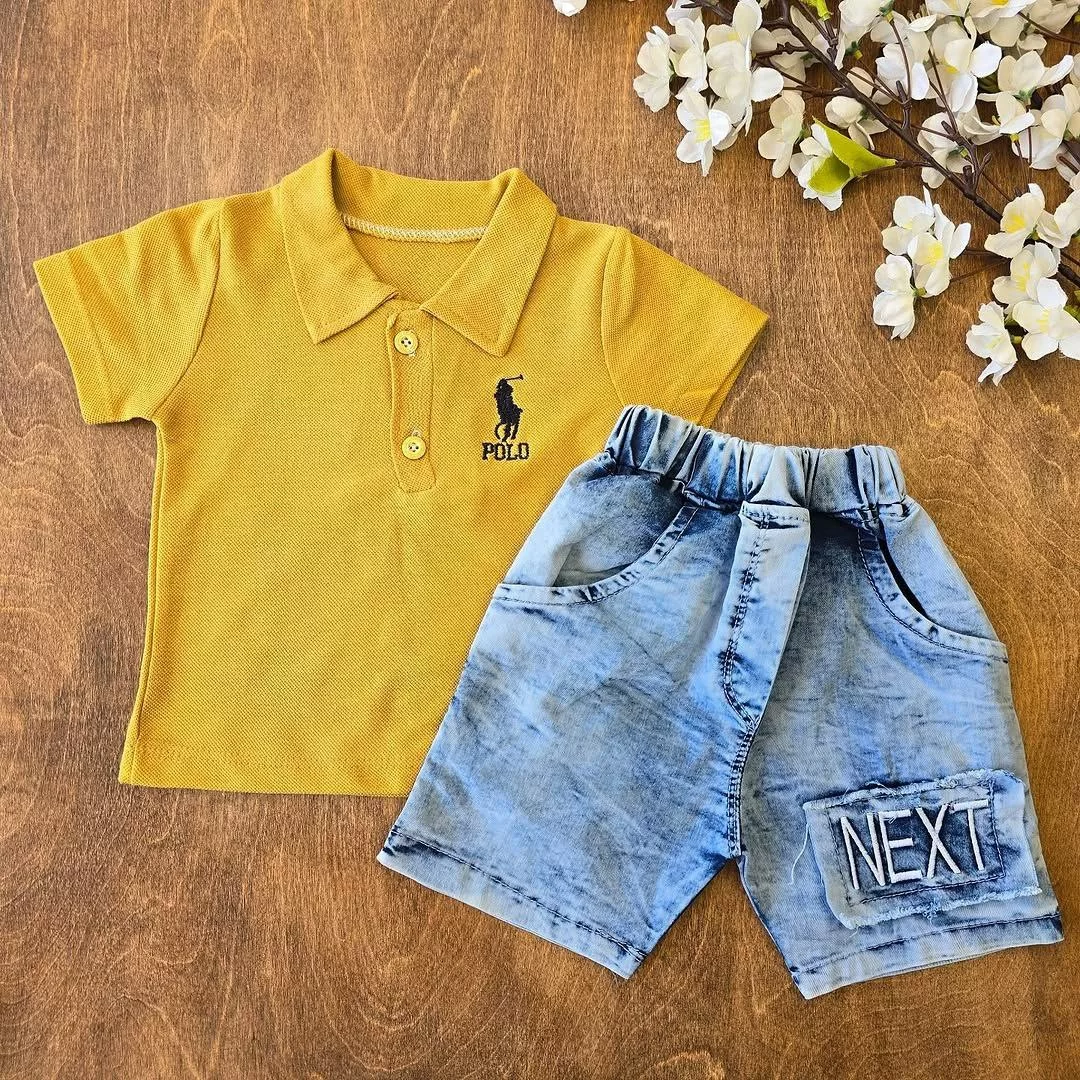تیشرت شلوارک لی جودون polo سایز ۳۵،۴۰ کد ۴۶۸۲