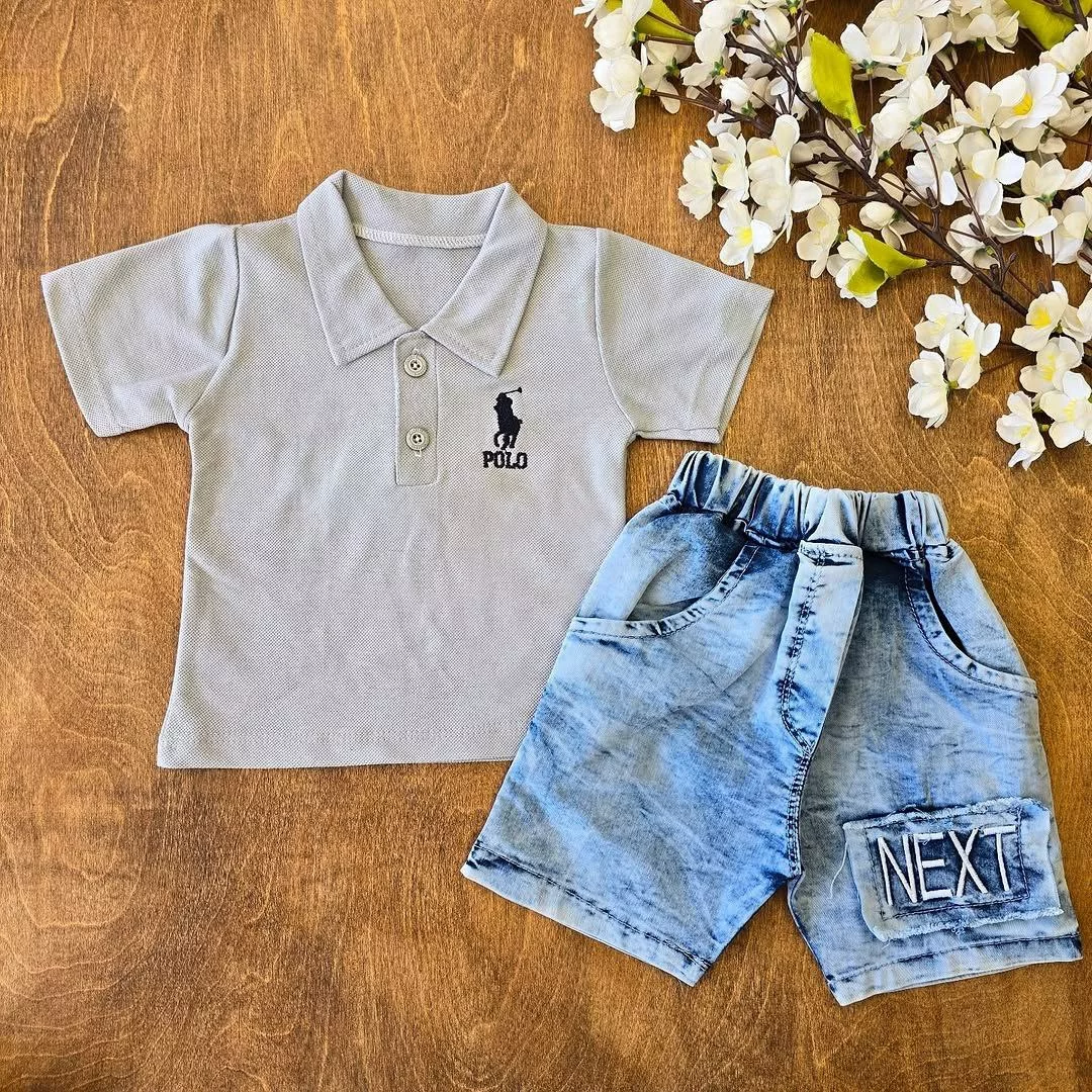 تیشرت شلوارک لی جودون polo سایز ۳۵،۴۰ کد ۴۶۸۲