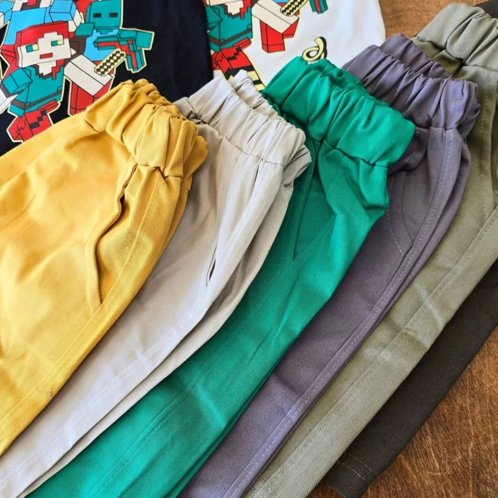 تیشرت شلوارک کتان گروه ماینکرافت سایز ۴۵،۵۰ کد ۴۹۱۳