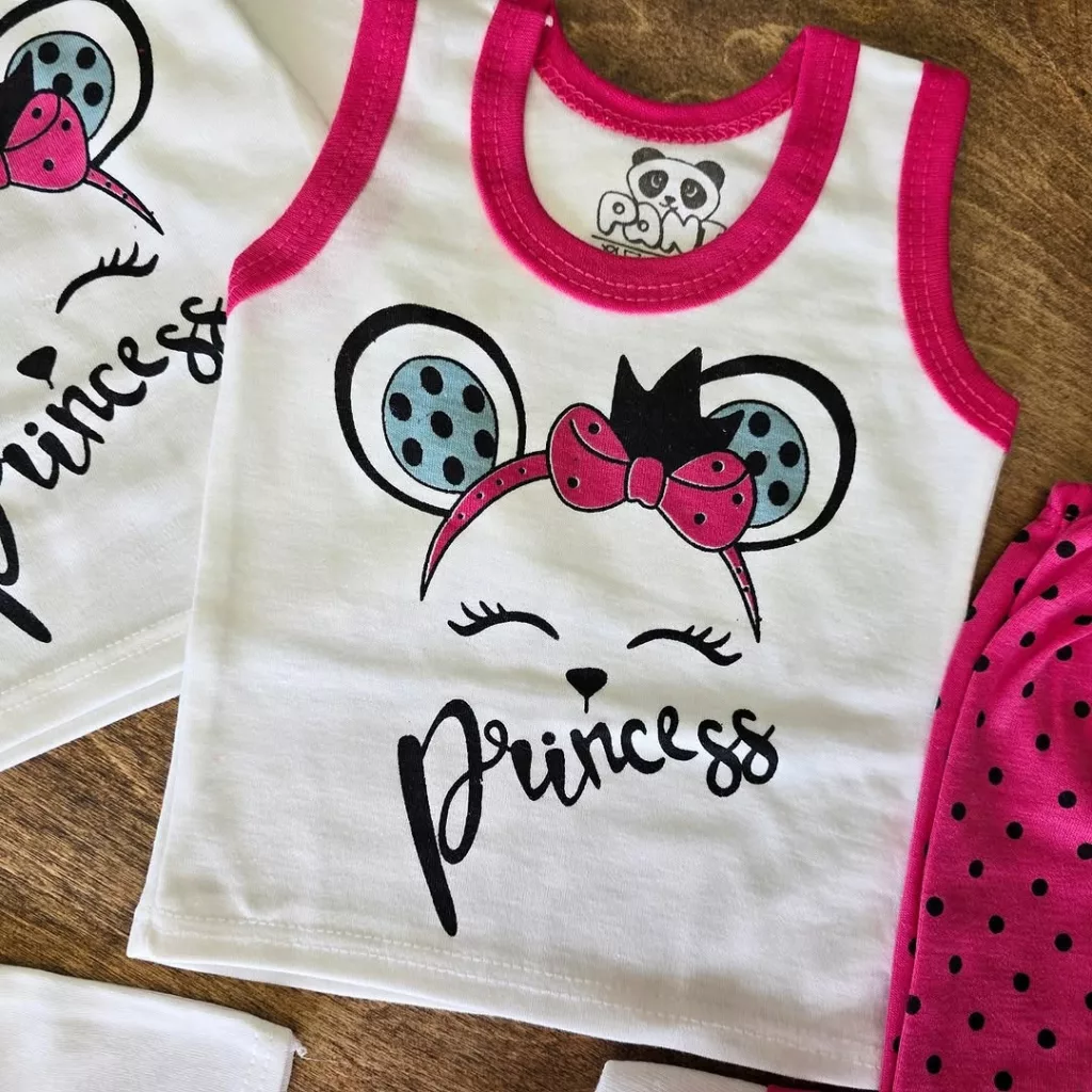 ست 5 تکه پرنسس (یقه فرشته) کد 3408