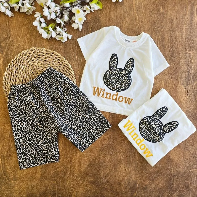 تیشرت شلوارک پلنگی window سایز ۳۵ تا 50 کد ۴۹۹۴