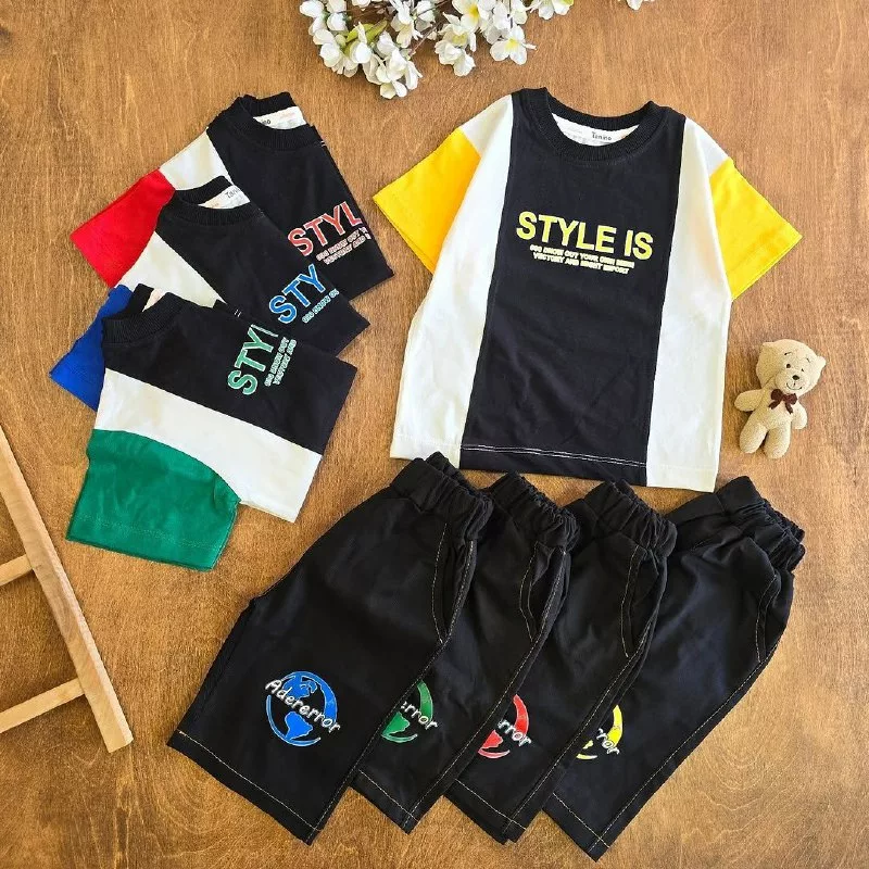 تیشرت شلوارک کتان طرح style is سایز ۴۰،۴۵ کد ۴۹۲۷