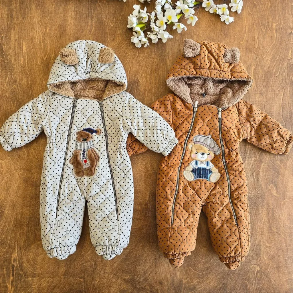 کاپشن سرهمی خالدار سایز ۱ تا ۶ کد ۵۰۵۳
