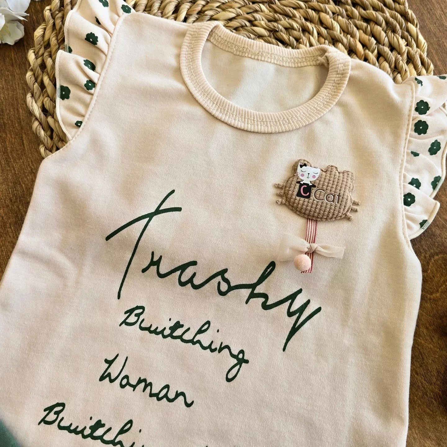 تاپ شلوارک و تل طرح یکتا مدل کیتی کد 4977