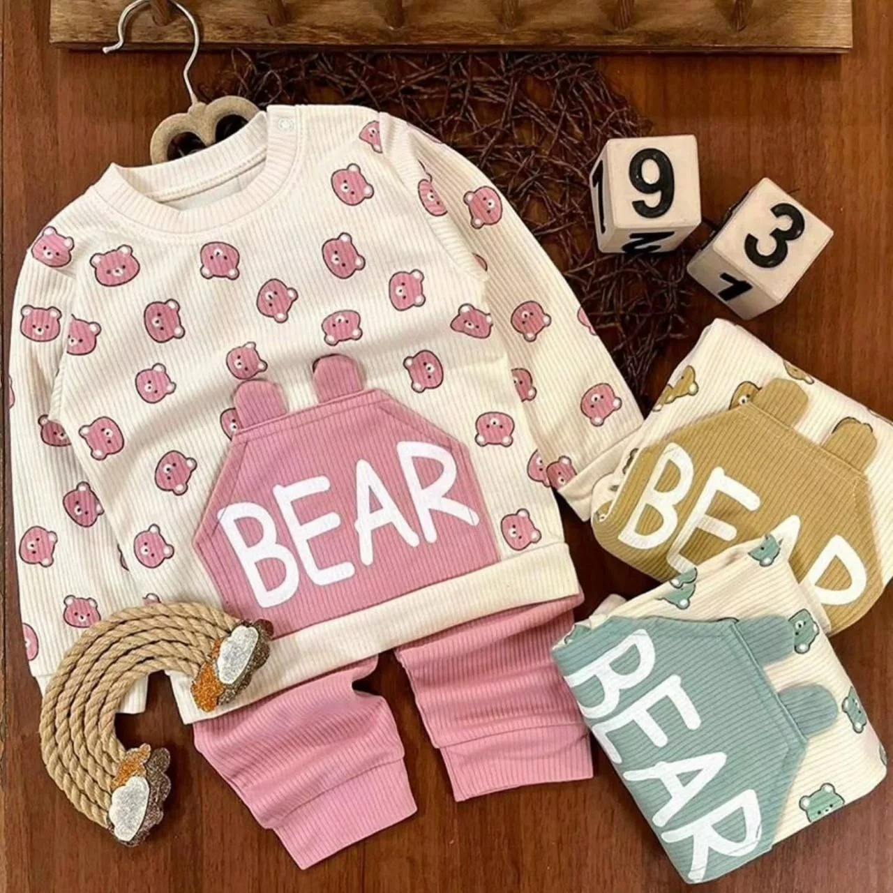 بلوز شلوار کبریتی جیب گوش دار تدی Bear کد ۵۰۲۰