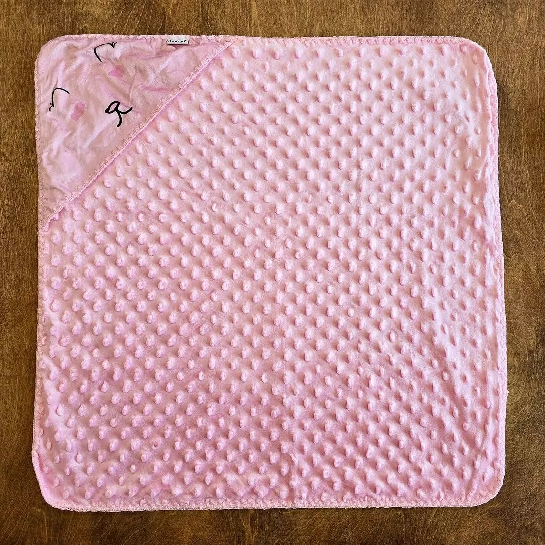 پتو دورپیچ مخمل کنار گلدوزی کد ۵۰۱۳