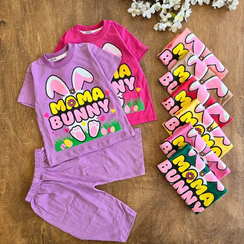 تیشرت شلوارک خرگوش mama bunny سایز ۴۰،۴۵ کد ۵۰۰۵