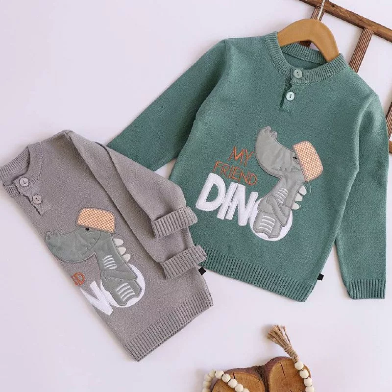 بلوز بافت گپ دکمه دار دایناسور Dino سایز ۳۰ تا ۴۵ کد ۵۱۰۴