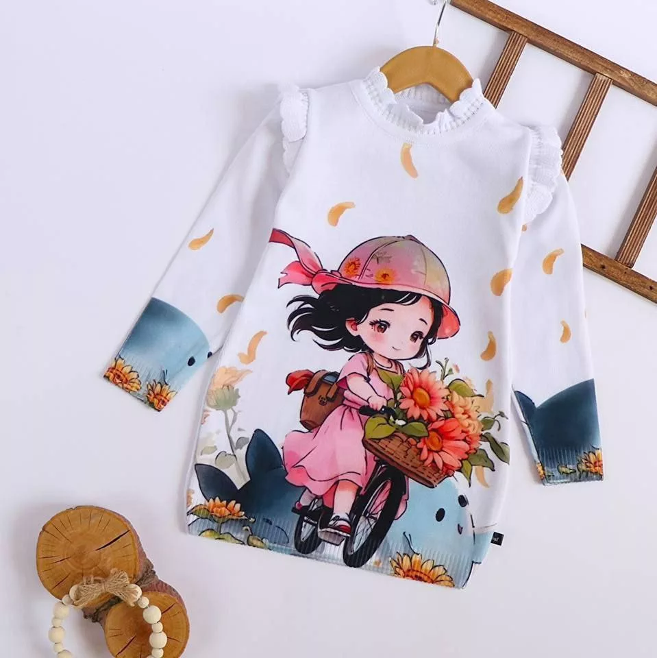 تونیک بافت گپ دختر و دوچرخه سایز ۴۰ تا ۵۰ کد ۵۰۹۸