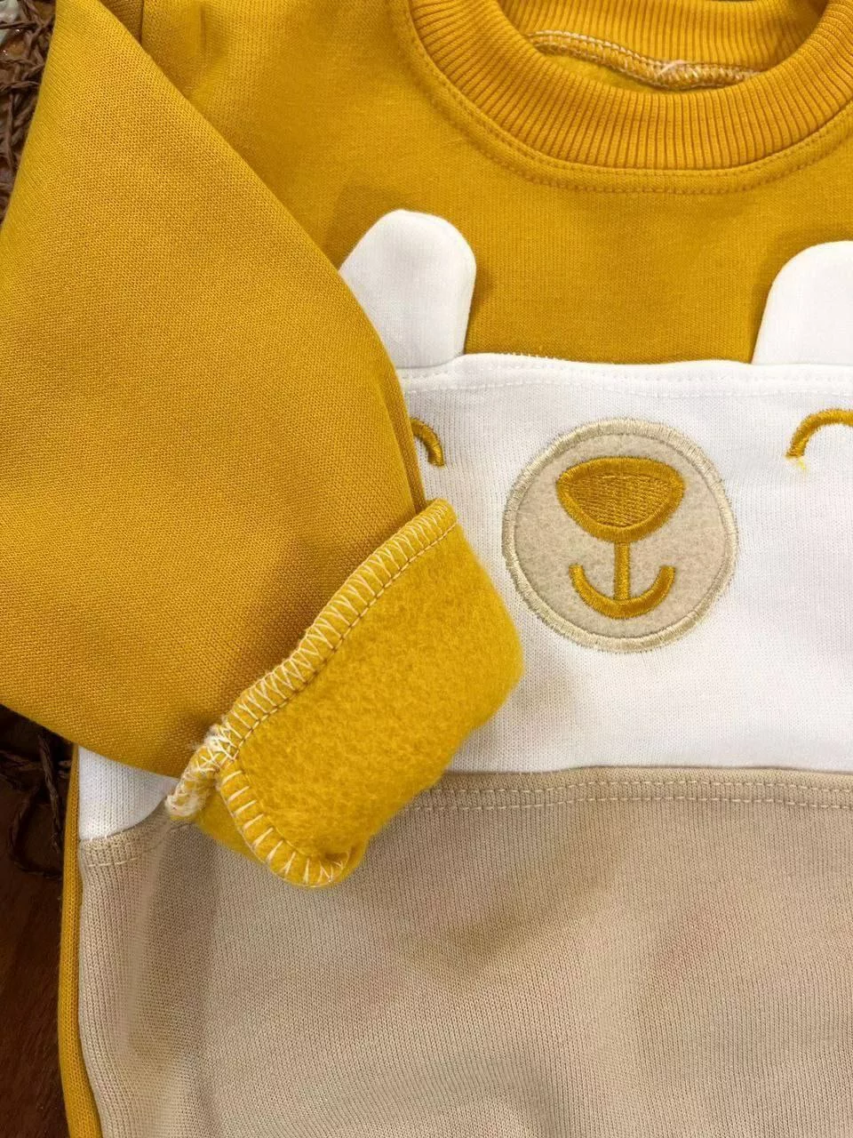 بلوز شلوار توکرکی خرس گوش دار سایز ۱ تا ۳ کد ۵۱۴۰