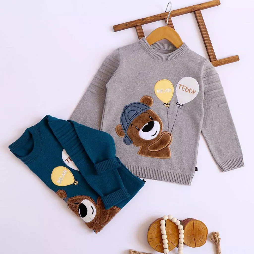 بلوز بافت گپ خرس بادکنکی سایز ۳۰ تا ۵۰ کد ۵۱۰۱