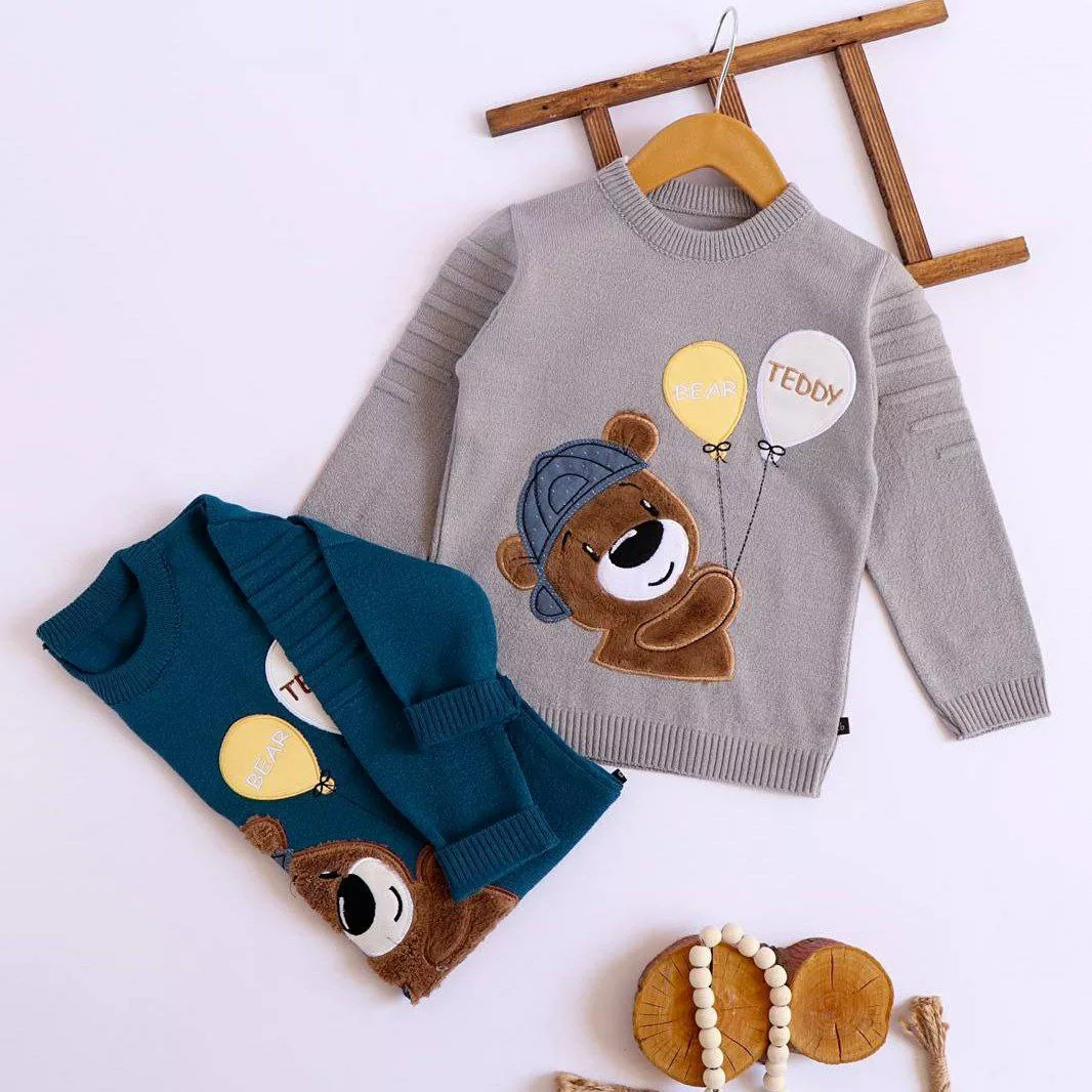 بلوز بافت گپ خرس بادکنکی سایز ۳۰ تا ۵۰ کد ۵۱۰۱