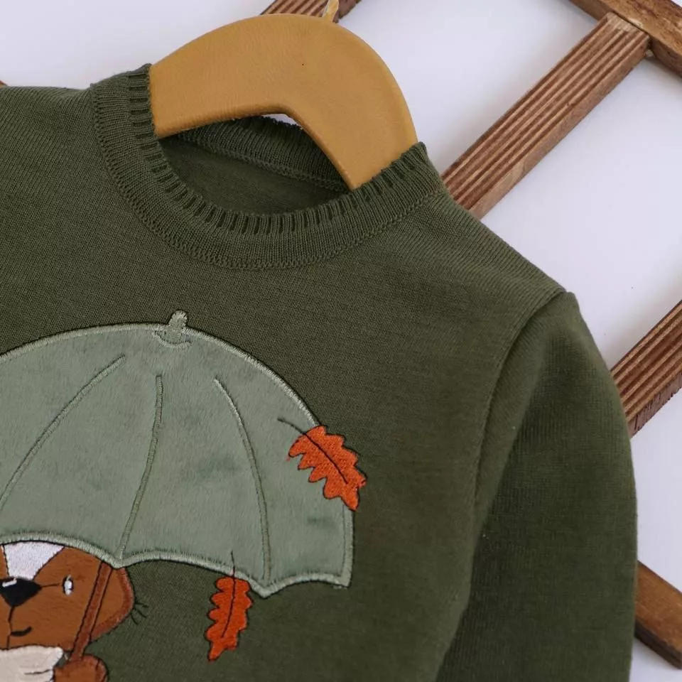 بلوز بافت گپ روباه و چتر سایز ۴۰ تا ۵۰ کد ۵۱۱۲