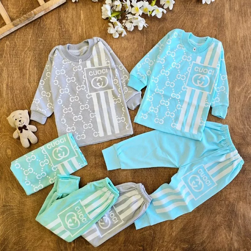 بلوز شلوار گوچی (کم رنگ) سایز ۴ تا ۶ کد ۵۱۷۴