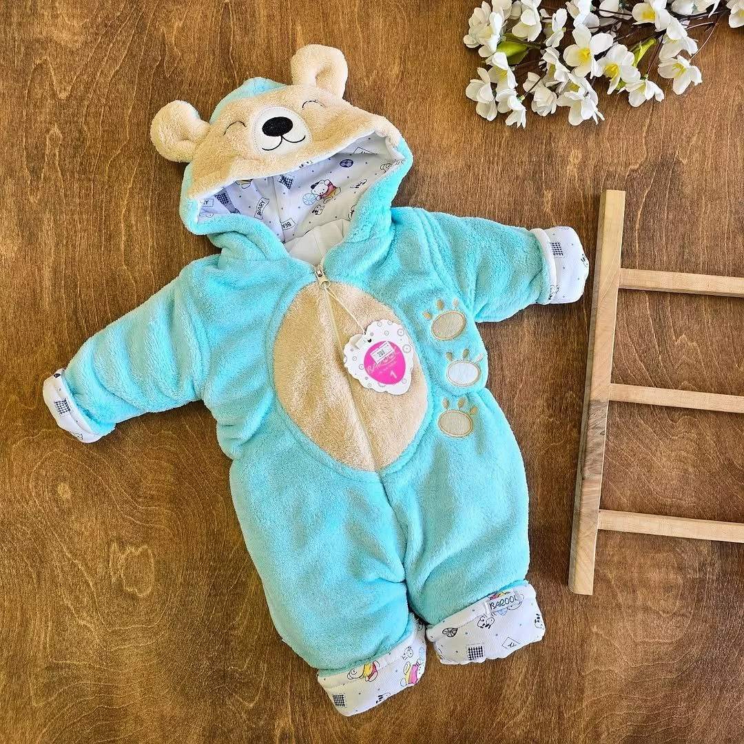 کاپشن سرهمی باروک خرس پشمالو سایز ۱،۲ کد ۵۰۷۵