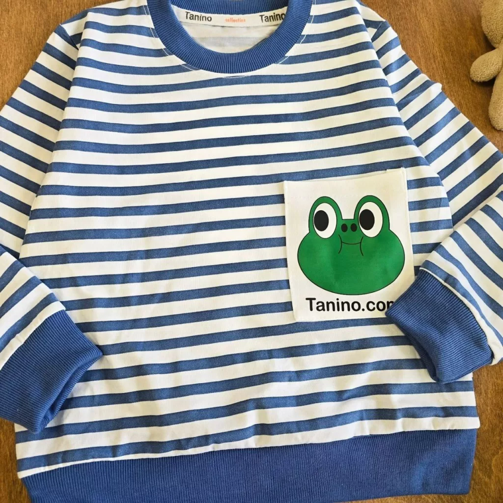 بلوز شلوار راه راه قورباغه (و خرس) سایز ۴۰،۴۵ کد ۵۱۷۲