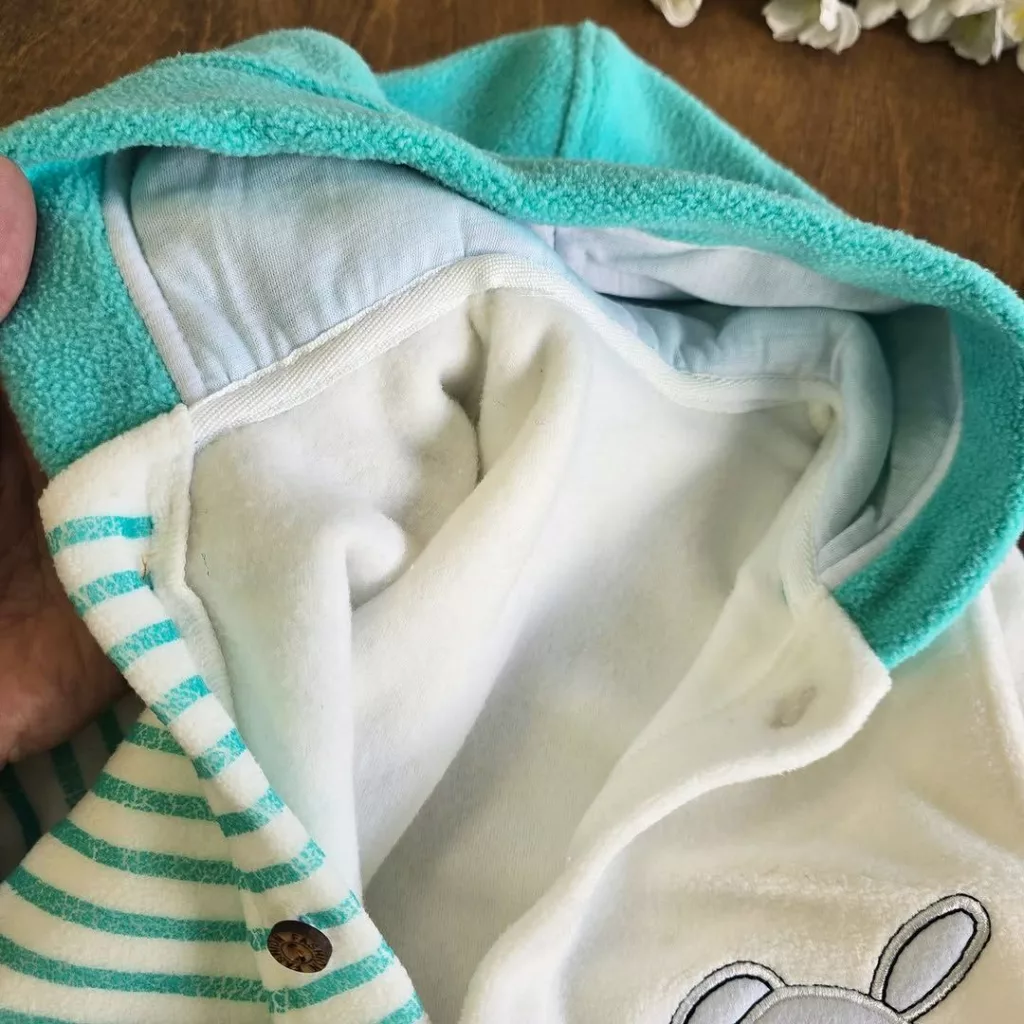 سرهمی فوتر خرس و خرگوش راه راه سایز ۱،۲ کد ۵۱۹۱