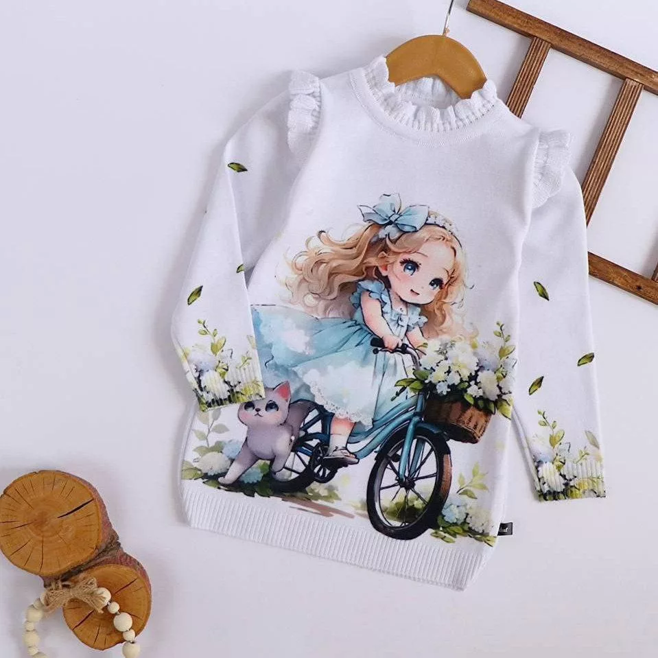 تونیک بافت گپ دختر و دوچرخه سایز ۴۰ تا ۵۰ کد ۵۰۹۸