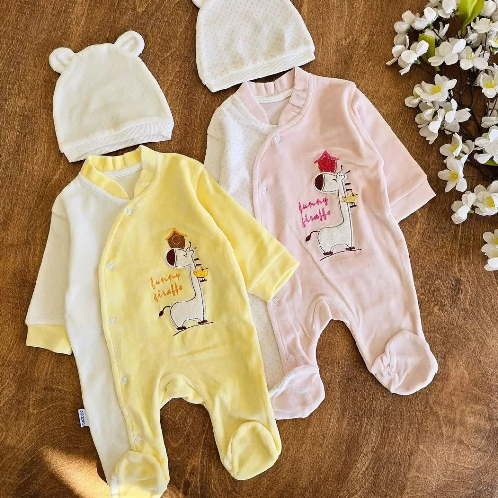 سرهمی مخمل جورابدار زرافه خالدار کد ۵۱۴۵