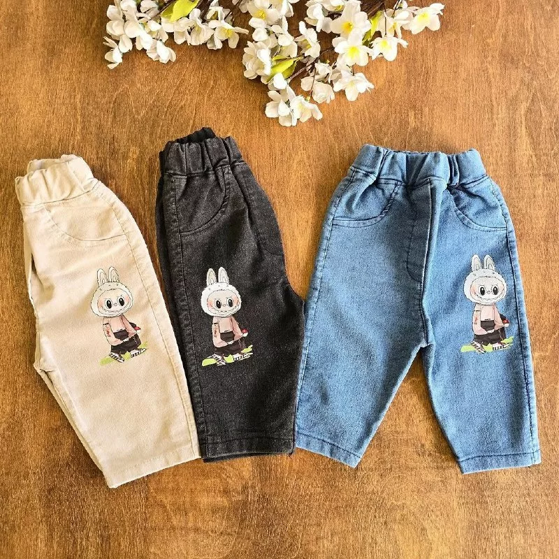 شلوار لی طرح لبوبو چاپی سایز ۴۰ تا ۵۵ کد ۵۱۶۷