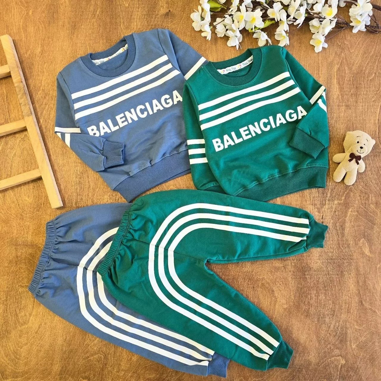 بلوز شلوار دورس پنبه بالنسیا سایز ۳۵ تا ۴۵ کد ۵۱۳۸