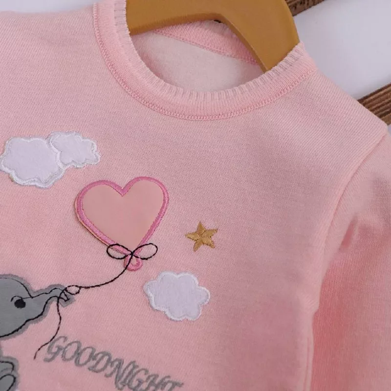 بلوز بافت گپ فیل بادکنک قلبی سایز ۳۰ تا ۴۰ کد ۵۱۰۶