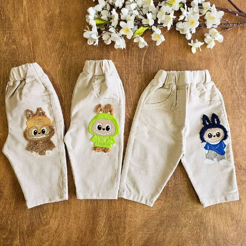 شلوار لی طرح لبوبو پشمالو سایز ۴۰ تا ۵۵ کد ۵۱۶۸