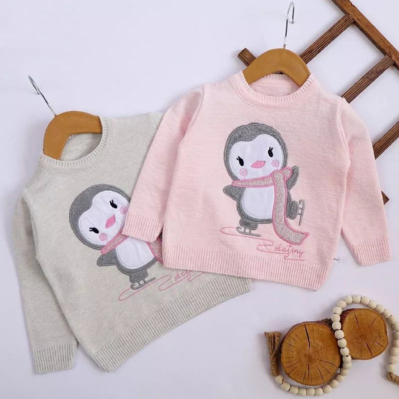 بلوز بافت گپ پنگوئن شالگردنی سایز ۳۵ تا ۵۰ کد ۵۱۰۵