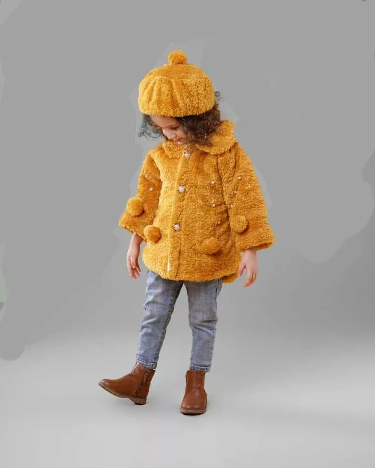 شنل و کلاه مرواریدی سایز ۱ تا ۴ کد ۵۱۹۵