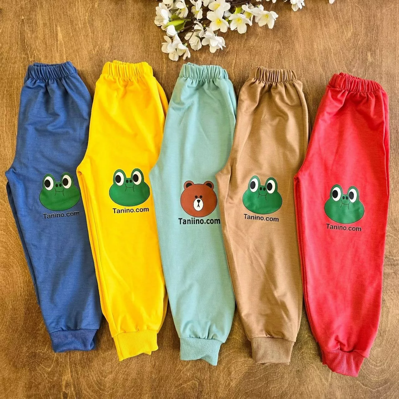 بلوز شلوار راه راه قورباغه (و خرس) سایز ۴۰،۴۵ کد ۵۱۷۲