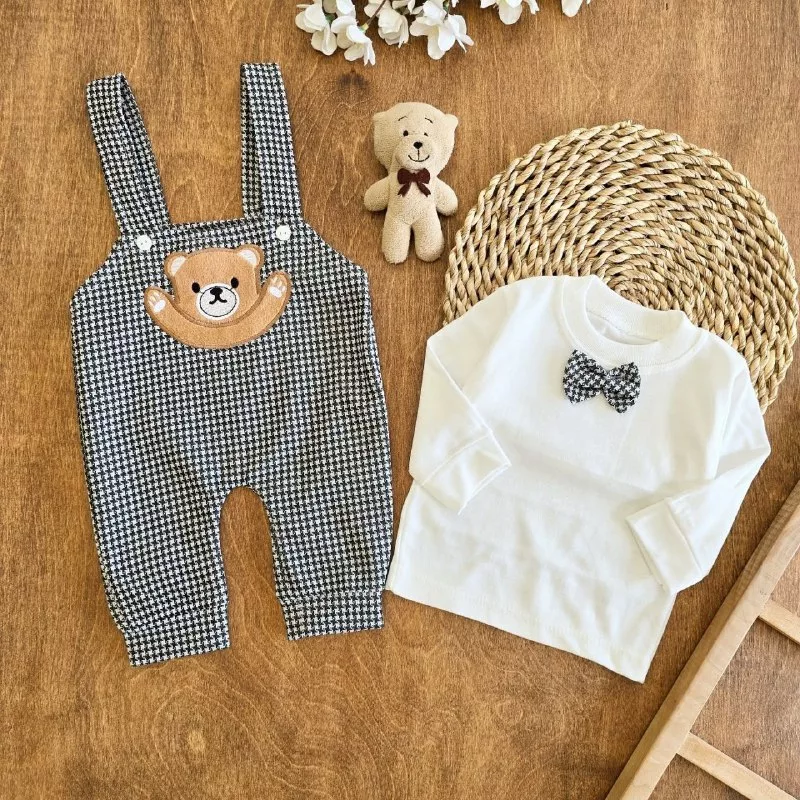 ست پیشبندی طرح گلکسی (چارخونه) سایز ۲،۳ کد ۵۱۵۲