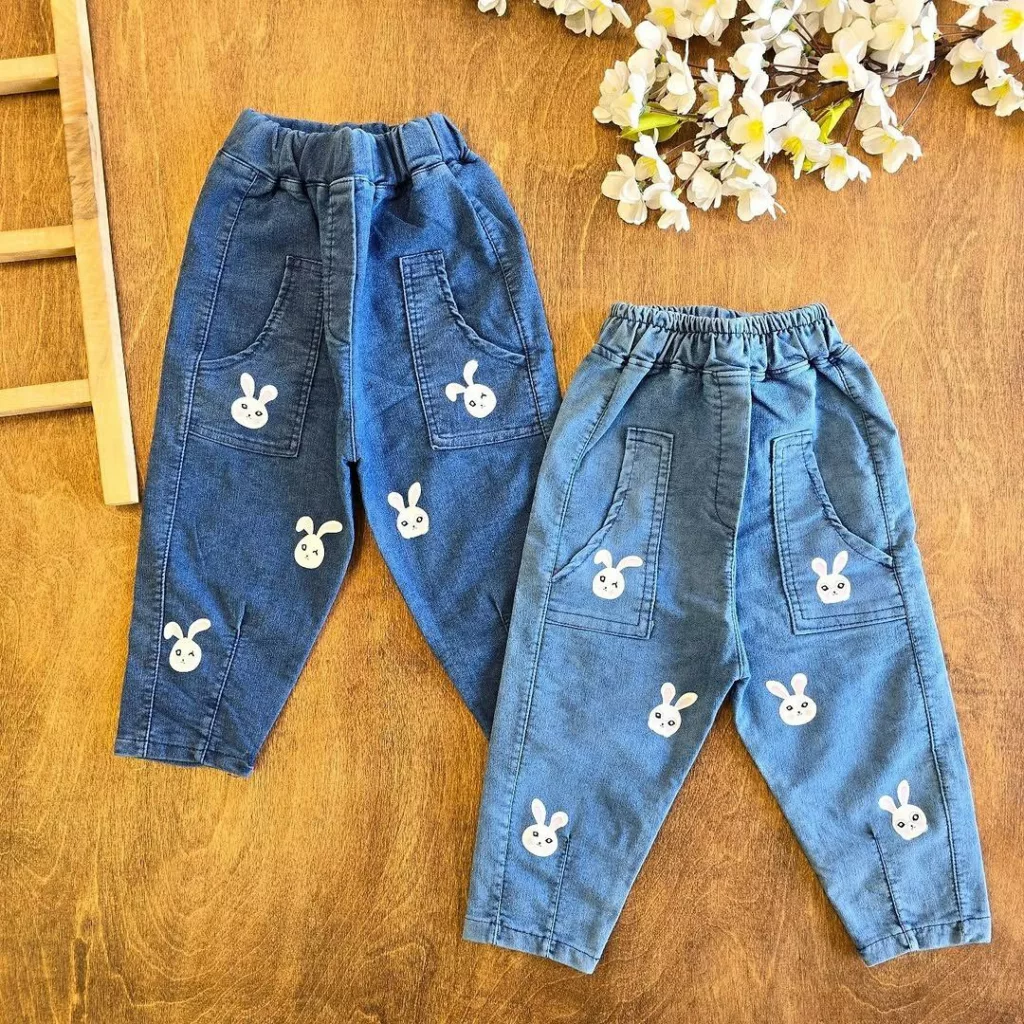 شلوار لی تک پاپیون و خرگوش کد ۵۱۲۲