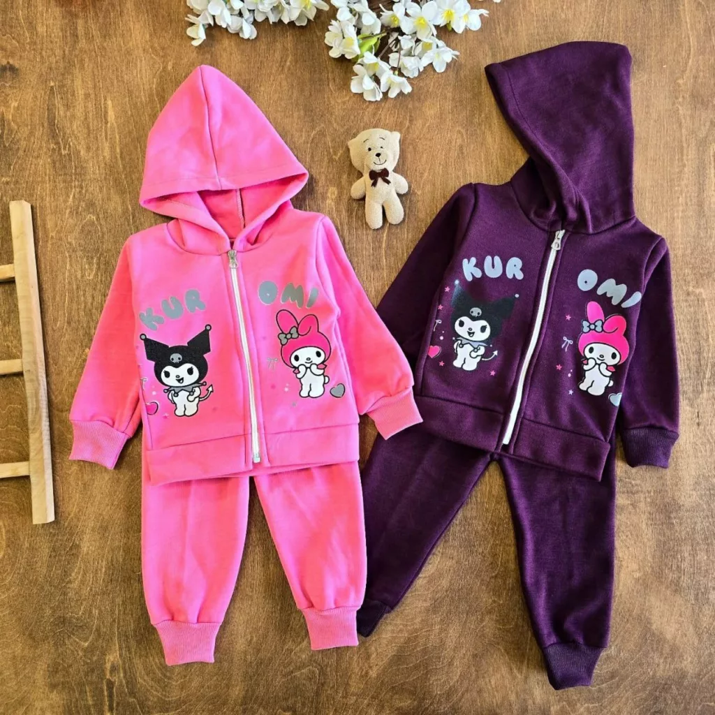 سویشرت شلوار توکرکی کرومی سایز ۳۵،۴۰ کد ۵۱۲۱