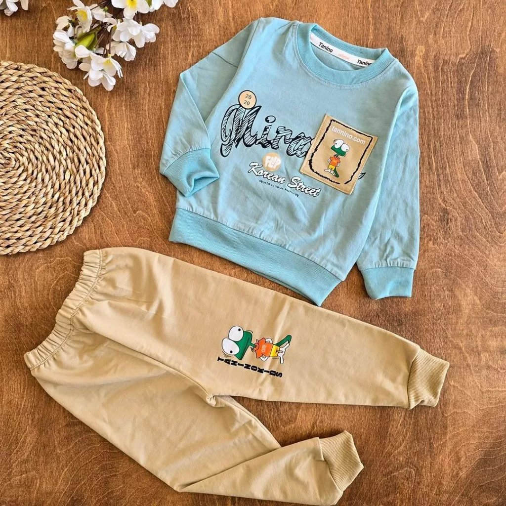 بلوز شلوار طرح رنگو کد ۵۱۷۱