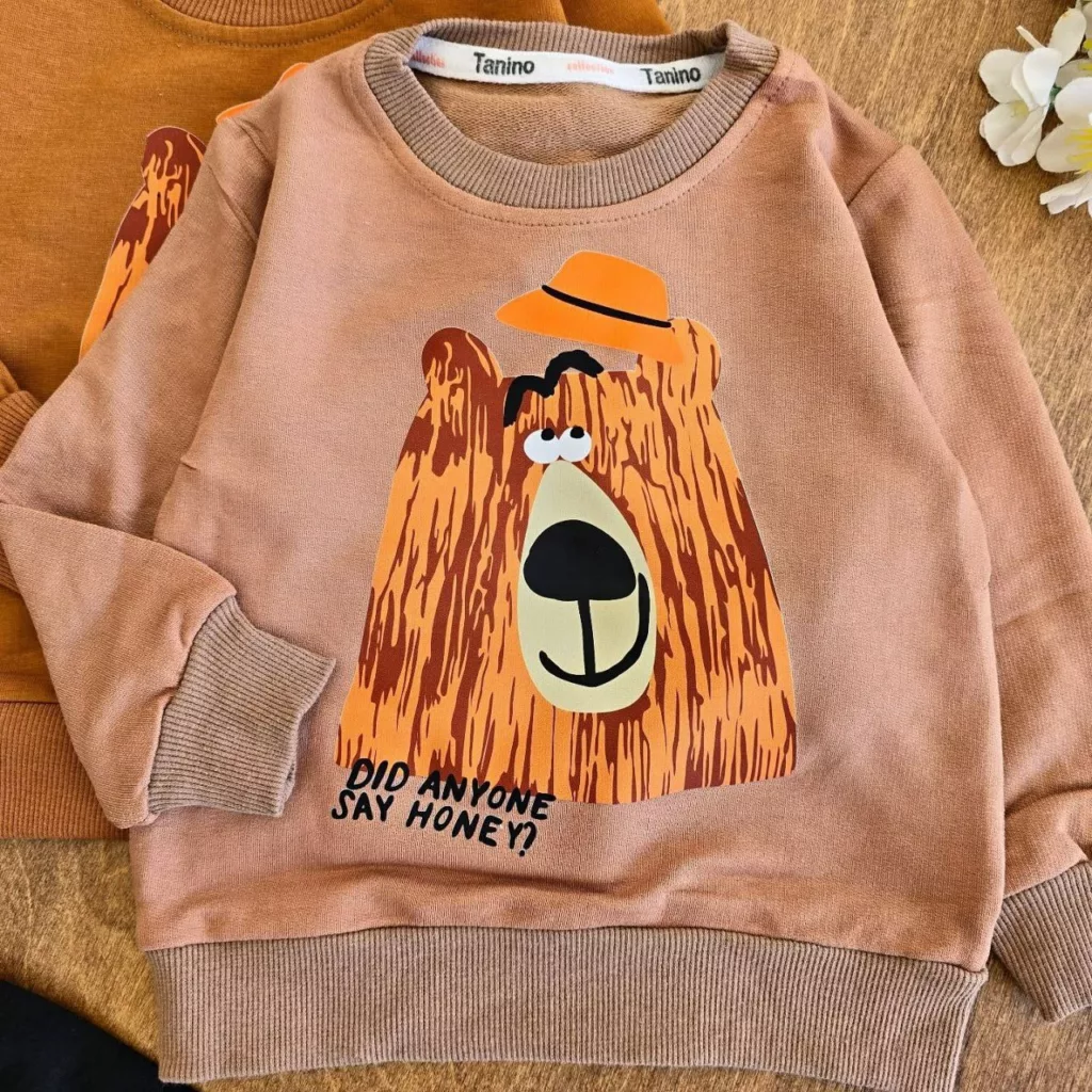 بلوز شلوار خرس کلاهدار سایز ۳۵،۴۰ کد ۵۱۵۵