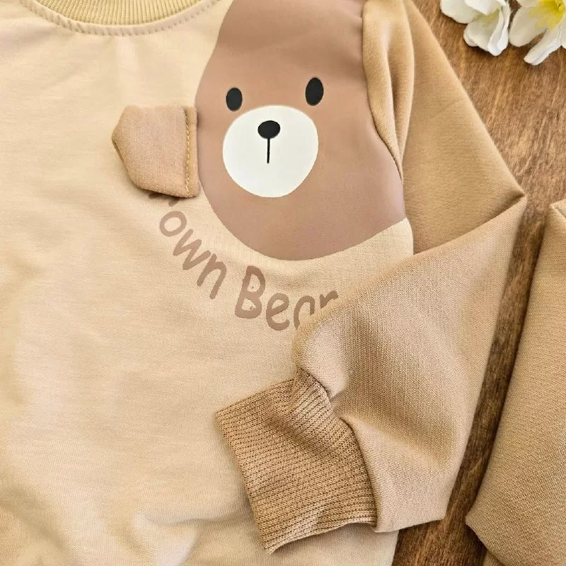 بلوز شلوار خرس گوش دار ns سایز ۳۵ تا ۴۵ کد ۵۱۴۲