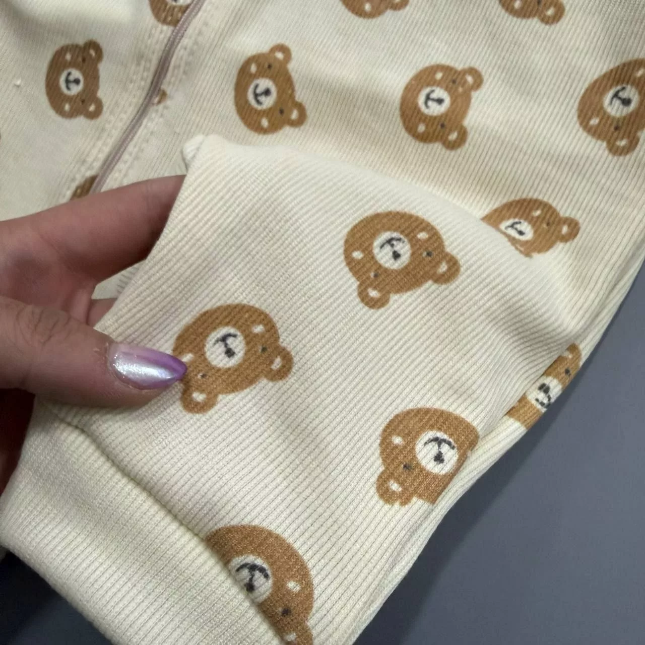 سرهمی کبریتی زیپی تمام چاپ خرس کد ۵۱۹۲