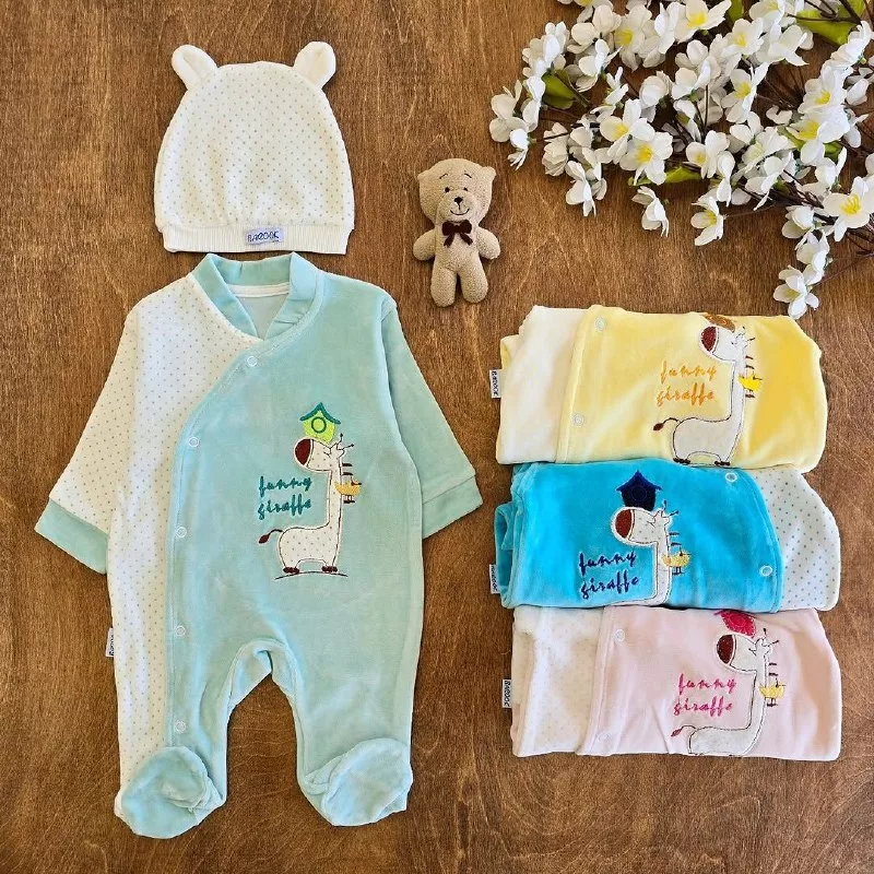 سرهمی مخمل جورابدار زرافه خالدار کد ۵۱۴۵