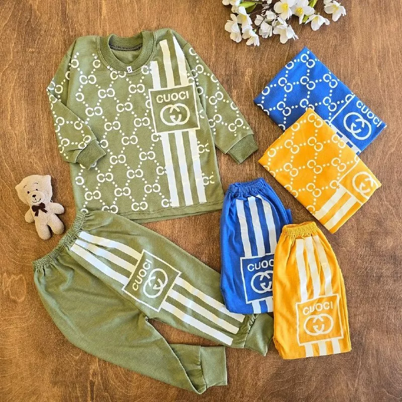 بلوز شلوار گوچی (پررنگ) سایز ۵،۶ کد ۵۱۲۴