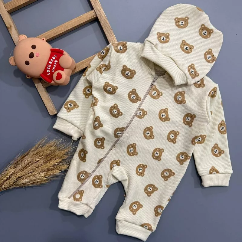 سرهمی کبریتی زیپی تمام چاپ خرس کد ۵۱۹۲