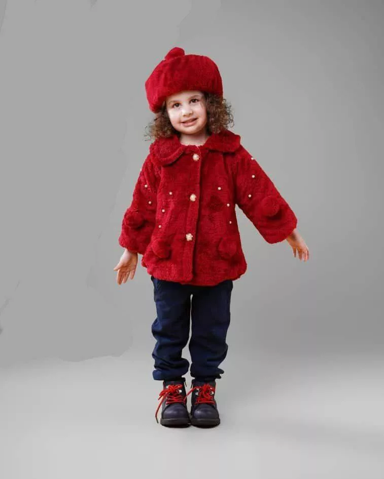 شنل و کلاه مرواریدی سایز ۱ تا ۴ کد ۵۱۹۵