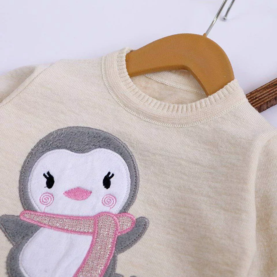 بلوز بافت گپ پنگوئن شالگردنی سایز ۳۵ تا ۵۰ کد ۵۱۰۵