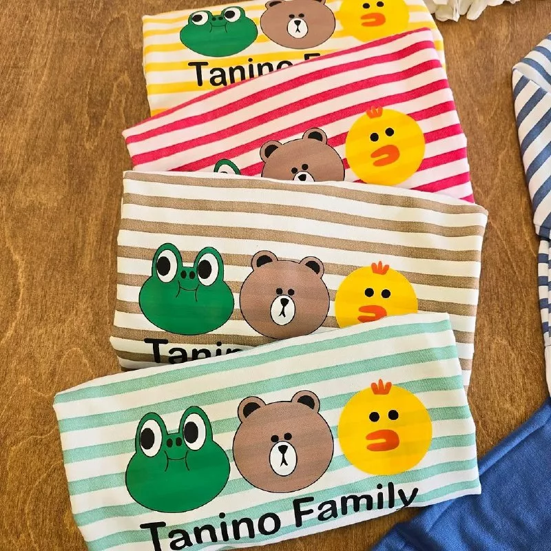 بلوز شلوار راه راه خرس جوجه قورباغه سایز ۴۵،۵۰ کد ۵۱۴۳