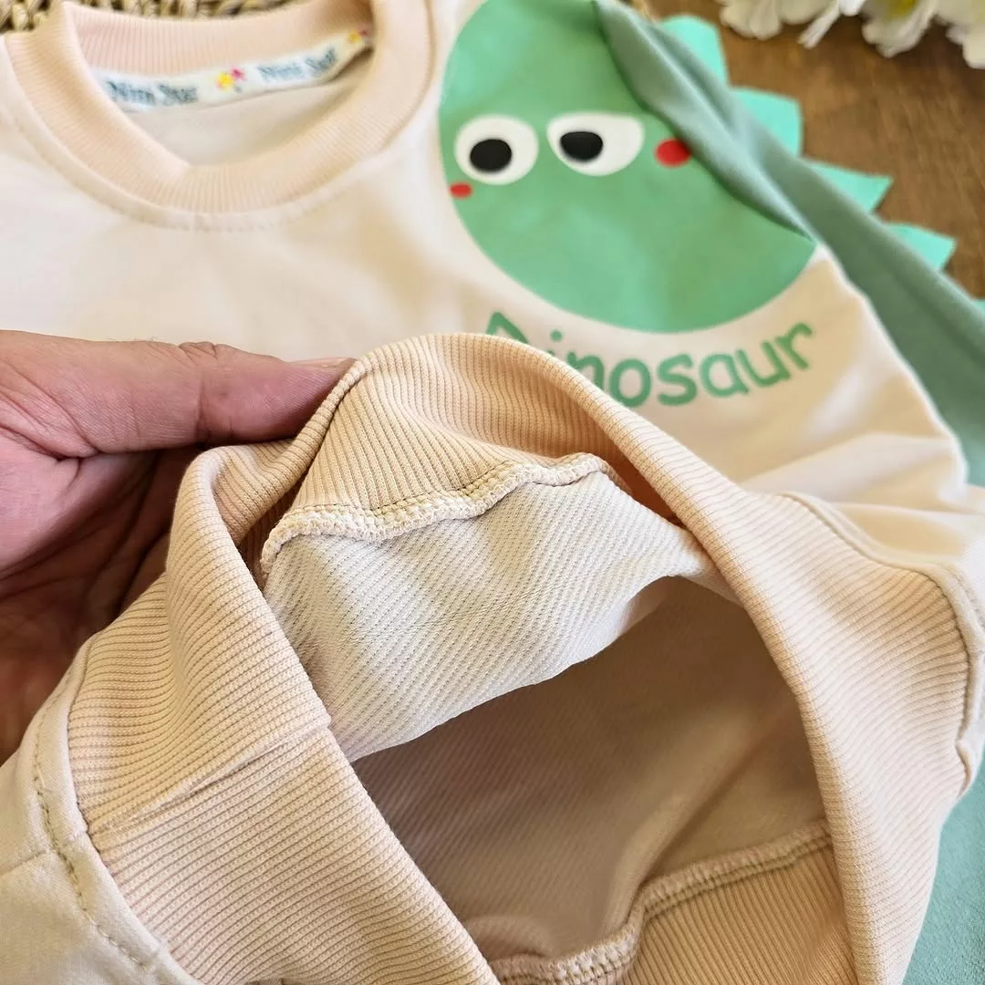 بلوز شلوار دایناسور نمدی ns سایز 35 تا 45 کد 3907