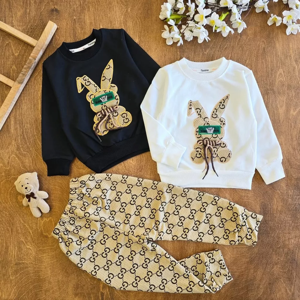 بلوز شلوار خرگوش گوچی بندی سایز 35،40 کد 4048