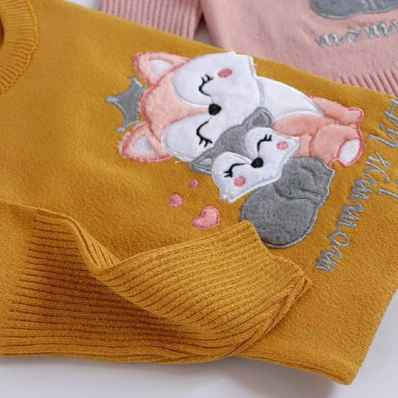 بلوز بافت گپ دو روباه مادر و بچه سایز ۳۰ تا ۵۰ کد ۵۱۰۹