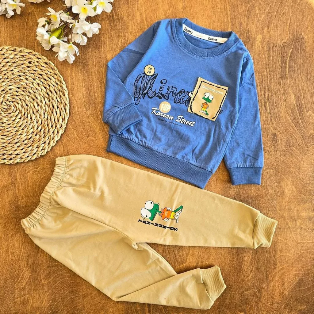 بلوز شلوار طرح رنگو کد ۵۱۷۱