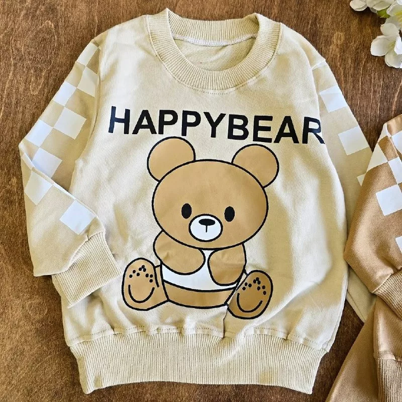 بلوز شلوار خرس happy bear دورس پنبه سایز ۳۵ تا ۴۵ کد ۵۱۳۱