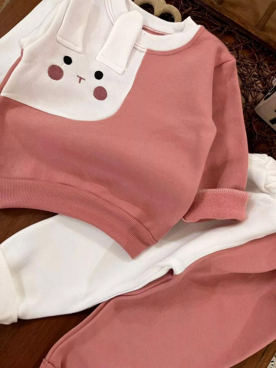 بلوز شلوار توکرکی خرگوش گوش دار سایز ۱ تا ۳ کد ۵۱۳۹