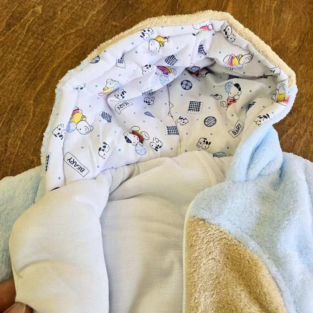 کاپشن سرهمی باروک خرس پشمالو سایز ۱،۲ کد ۵۰۷۵